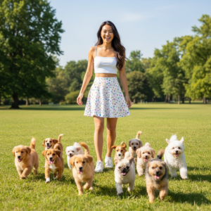 Paw Print Skater Skirt